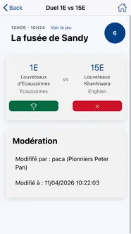 Baden Battle app — duel detail