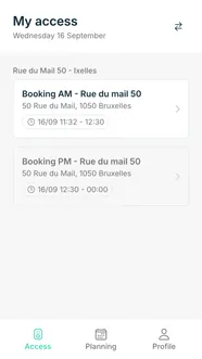 Izix app — my access