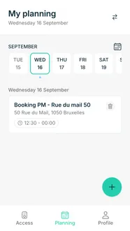 Izix app — planning